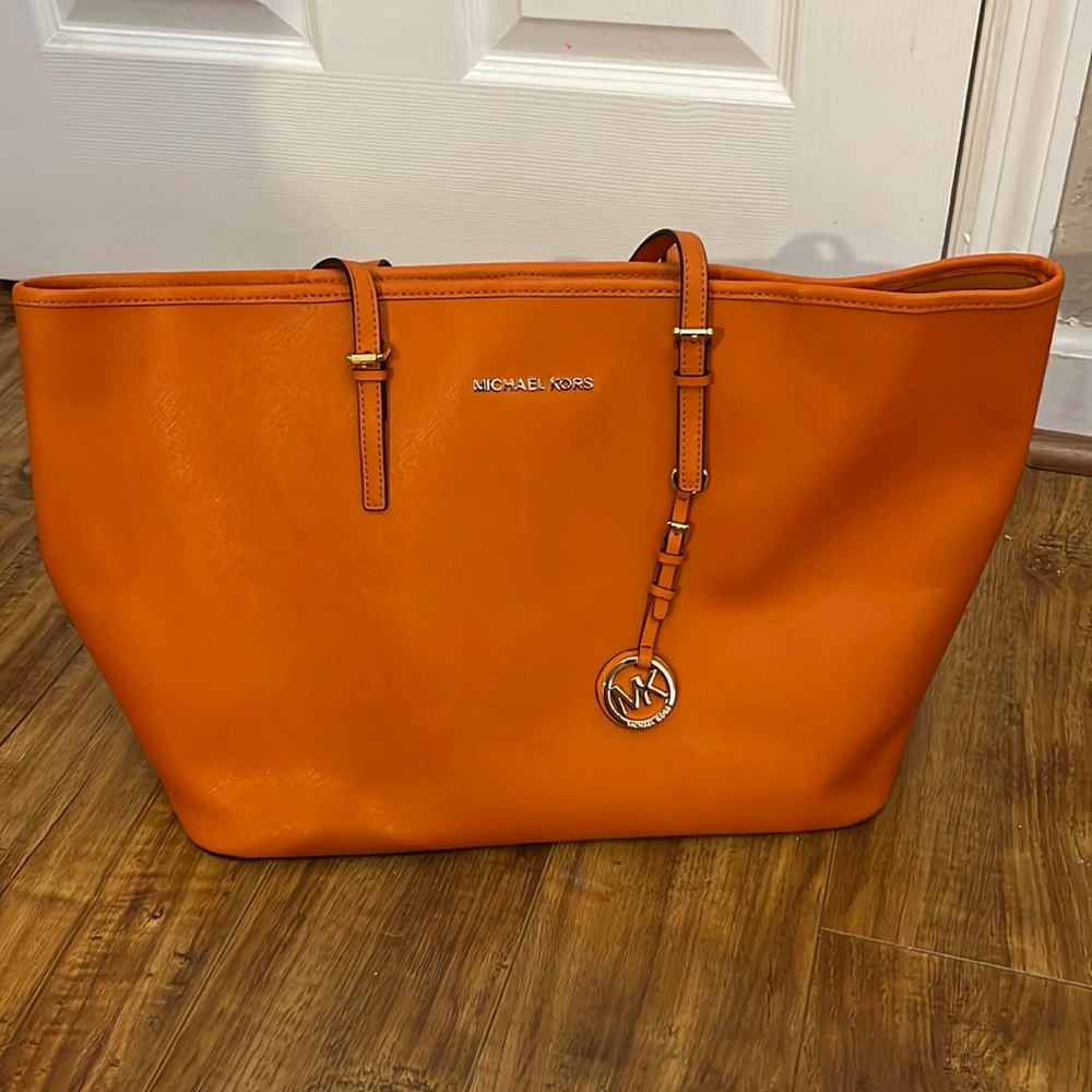Orange Michael Kors Purse